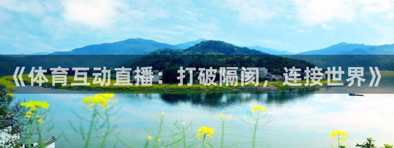 《体育互动直播：打破隔阂，连接世界》