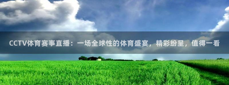 CCTV体育赛事直播：一场全球性的体育盛宴，精彩纷呈，值得一看